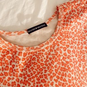 RARE ASHLYNN TOP BRANDY MELVILLE leapard